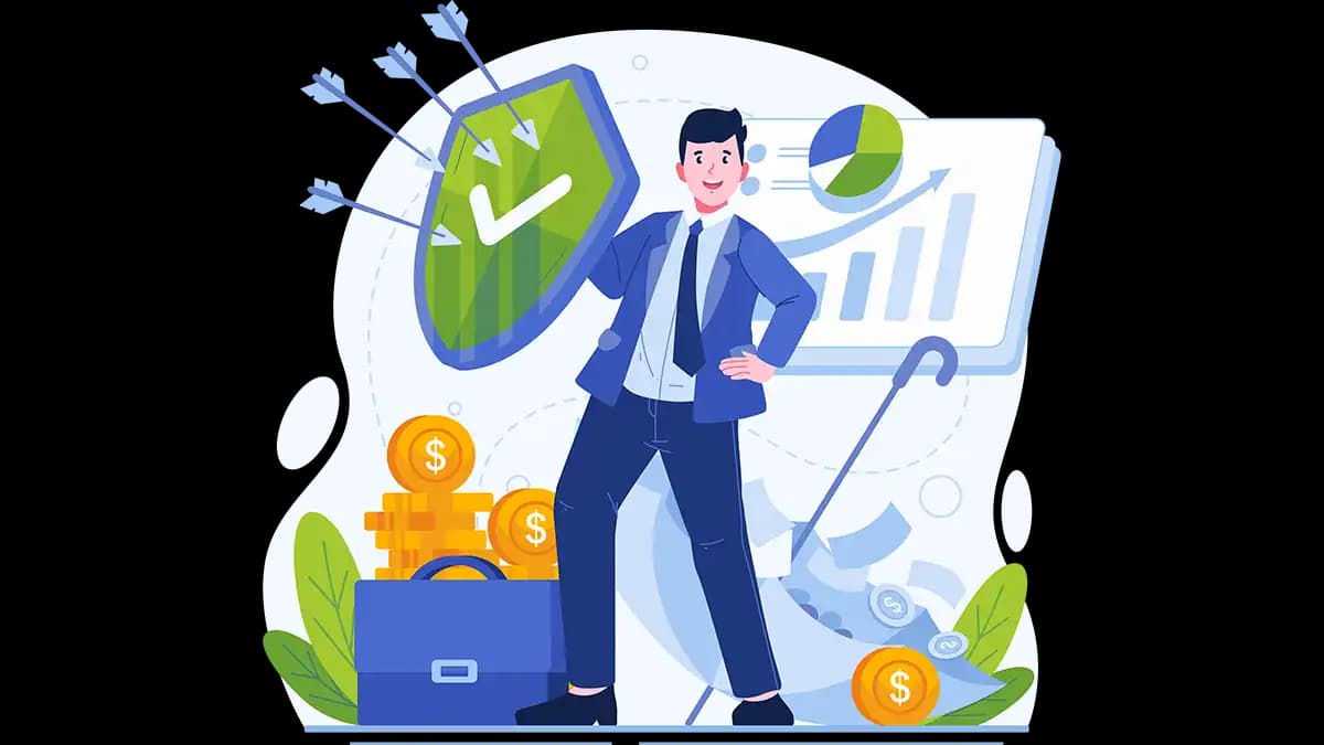 Illustration d'une assurance professionnelle : activité protégée par un bouclier