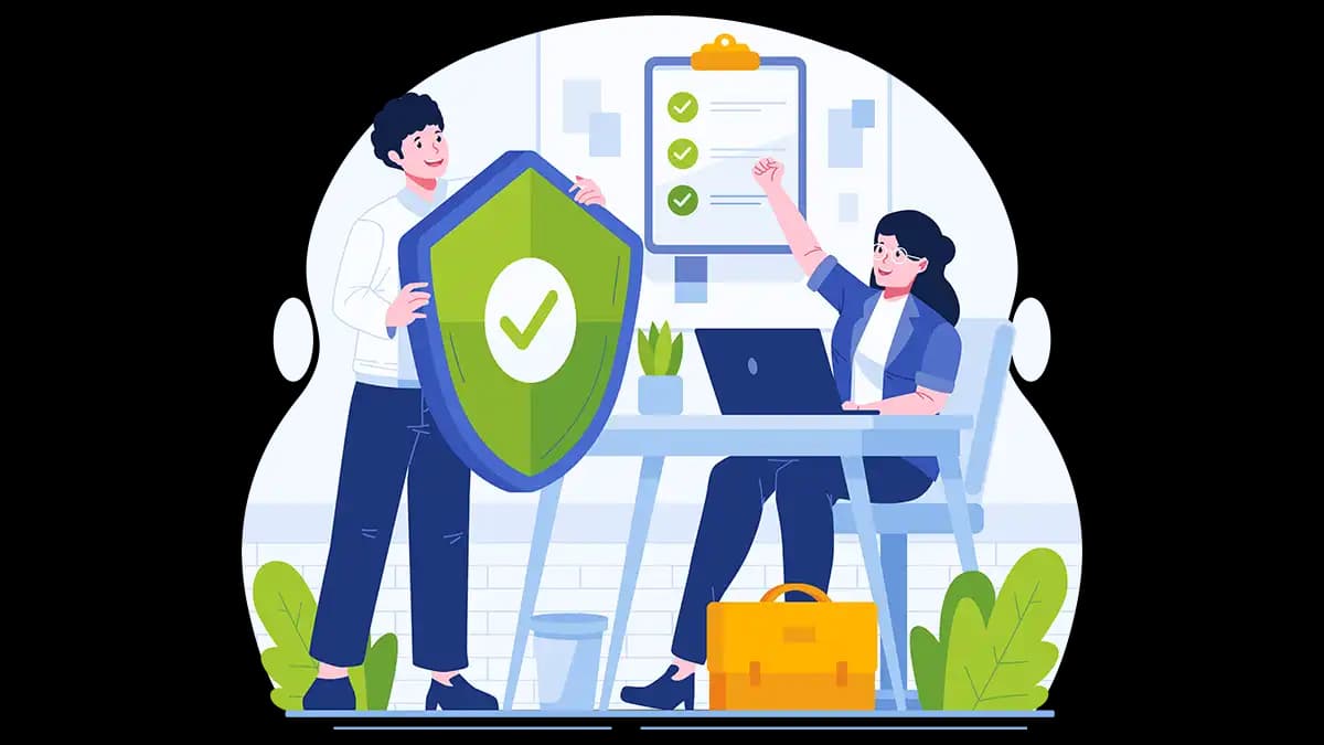 Illustration d'un courtier en assurances à Montauban protégeant ses clients